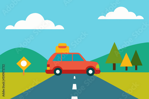 Road Trip Adventure Scenic Route and Travel Essentials