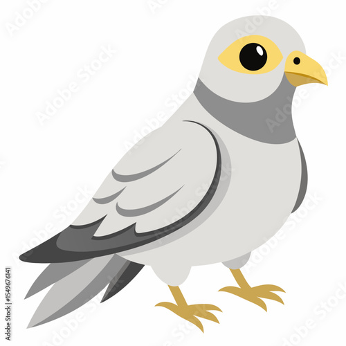 
Vector Illustration of Lawrence’s Goldfinch – Colorful Songbird with Distinct Markings