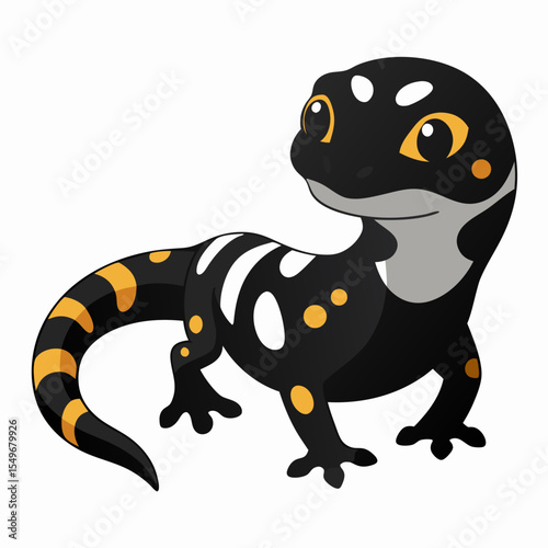 Terrarium Lizard Leopard Gecko Morphs Vector Illustration – Natural and Designer Gecko Morphs