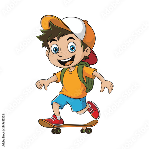 boy with skateboard