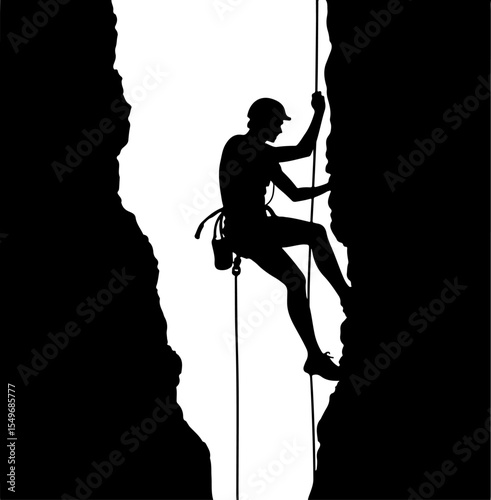 Hiking man Mountaineering Adventure vector bundle