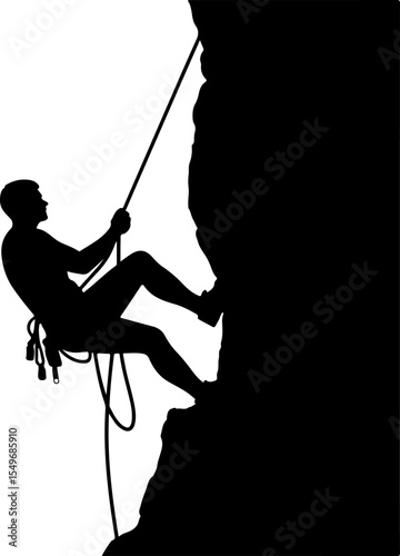 Hiking man Mountaineering Adventure vector bundle