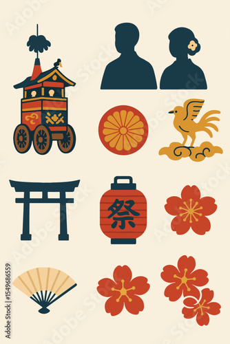 祇園祭 japan poster invitation for ads