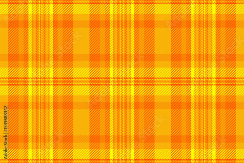 Vibrant orange and yellow plaid pattern.  Perfect for textile designs, website backgrounds, or autumnal projects.  This cheerful, energetic texture evokes warmth and happiness.