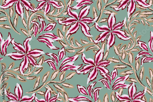 abstract floral pattern or abstract motif	
