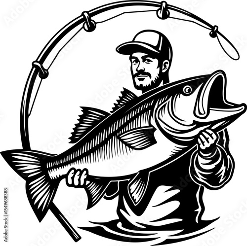 Fisherman with Big Catch vector bundle