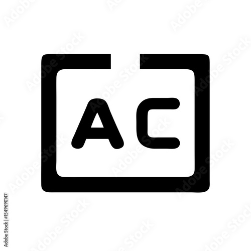 abc blocks icon on white background