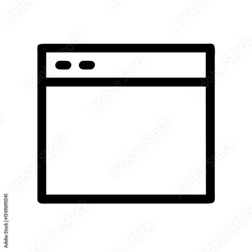 browser window icon on white background   