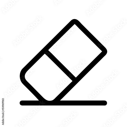 eraser icon on white background  .svg