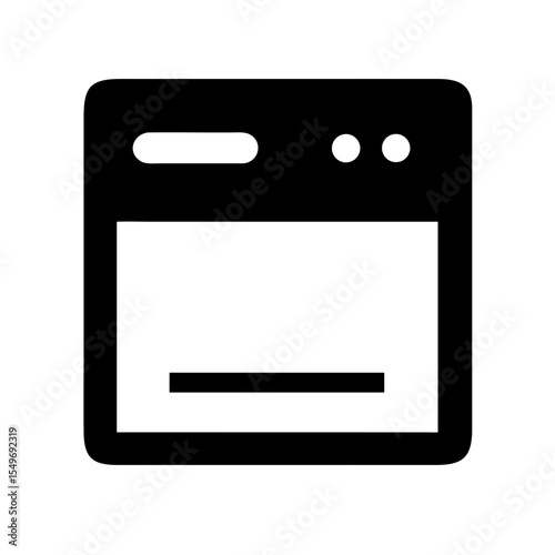 oven icon on white background  