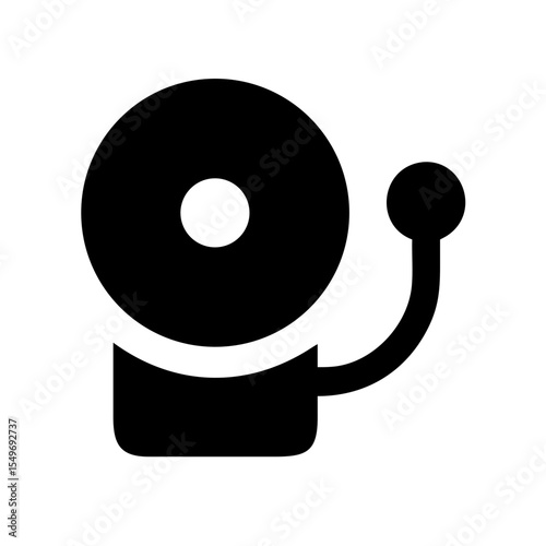 school bell icon on white background  .svg