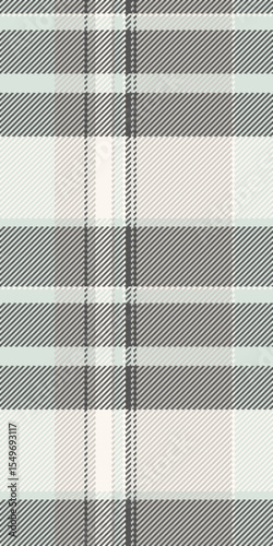 Subtle grey and white plaid pattern.  Elegant textile texture ideal for fashion, home decor, or website backgrounds.  Creates a sophisticated and calming visual effect.