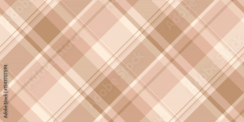 Elegant plaid pattern in neutral, earthy tones. Soft, seamless fabric texture. Ideal for backgrounds, textiles, graphic design projects requiring a subtle, classic touch.