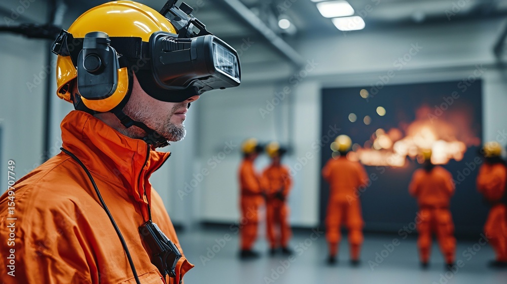 Naklejka premium Experience a groundbreaking augmented reality fashion show featuring avant-garde designs enhanced by digital overlays, as models don futuristic outfits that blend technology with high fashion.