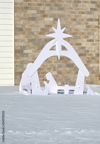 Outdoor Nativity Scene Cutout