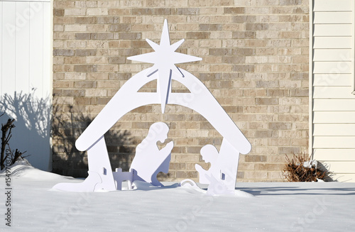 Outdoor Nativity Scene Cutout