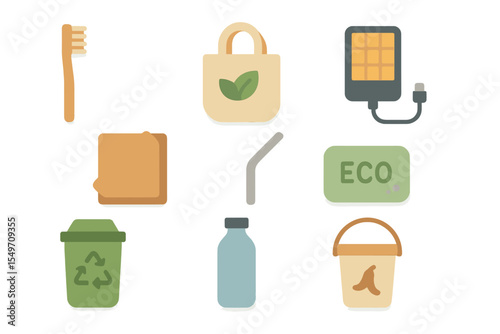 Sustainable lifestyle items promoting eco-friendliness in daily routines for a greener future