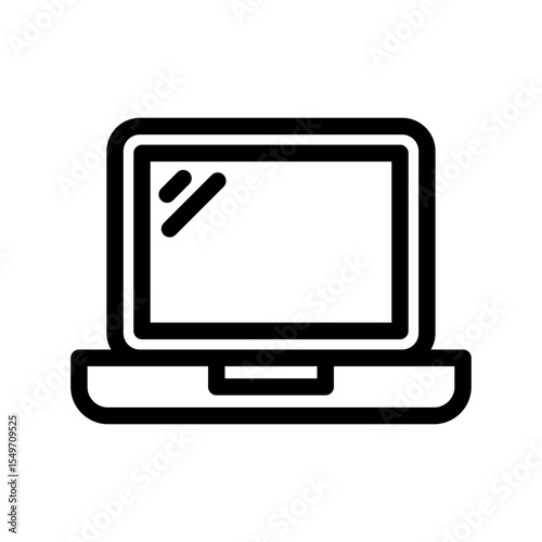 Laptop by Call Center And Calling Cervice Set
