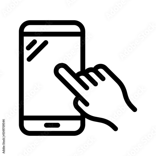 Smartphone Touchscreen by Call Center And Calling Cervice Set