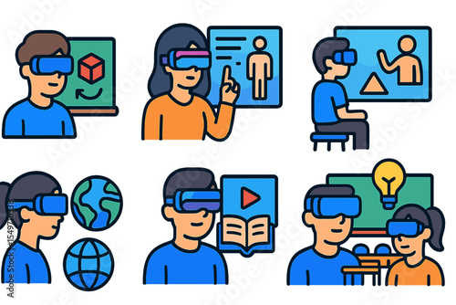 Engaging in virtual learning experiences with immersive technology in an educational setting