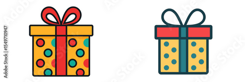 Colorful gift boxes with bows on white background showcasing cheerful design suitable for various occasions