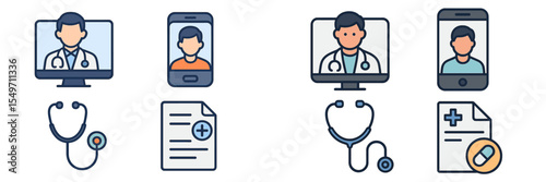 Health consultation is accessible through virtual appointments with doctors and patients using technology from home