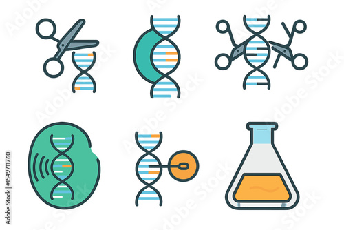 Molecular genetics process involving DNA manipulation and research techniques in a laboratory setting