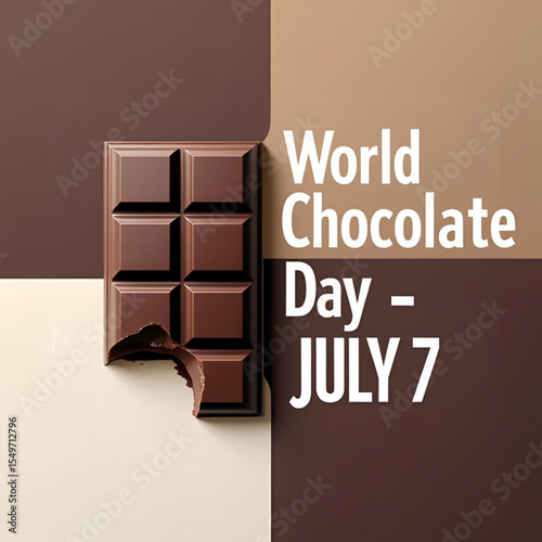 Elegant Chocolate Bar Poster – World Chocolate Day July 7
