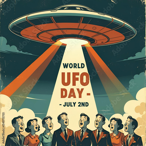 Vintage Poster for World UFO Day – July 2