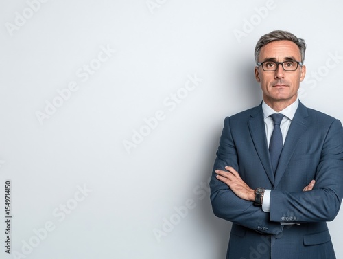 Businessman portrait, serious pose