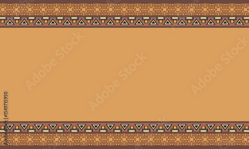 Vintage ethnic pattern with copy space background. culture celebration background.
