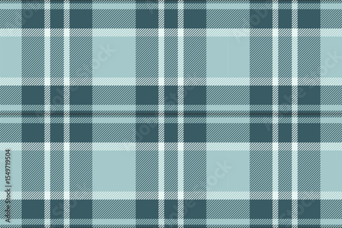 Elegant teal and white plaid pattern.  Perfect for textile design, website backgrounds, or crafting projects.  Subtle texture and calming color palette evoke feelings of serenity and sophistication.