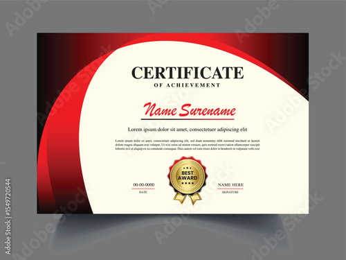 Clean unique latest Certificate design template