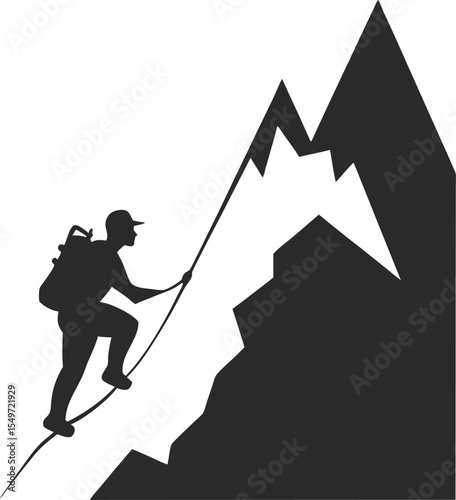 man climbing up the stairs