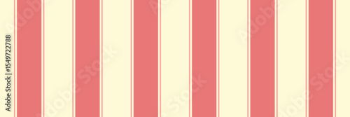 Pverlay texture textile stripe, network vertical lines fabric. Crint background seamless pattern vector in light goldenrod yellow and red colors.