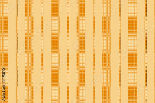 Diwali textile vector seamless, striped fabric stripe texture. Delicate background vertical pattern lines in amber and orange colors.