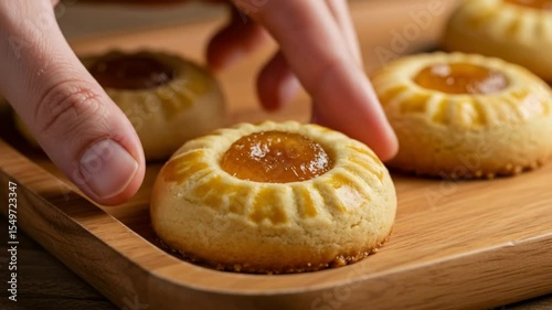 Delicious Homemade Apricot Jam Thumbprint Cookies Recipe