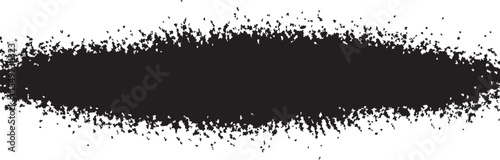 Abstract Black Spray Paint Texture Horizontal Banner