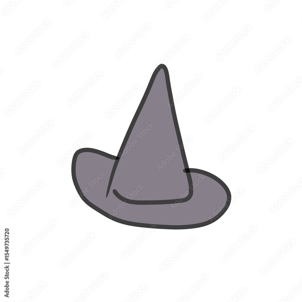 Fototapeta premium halloween witch hat