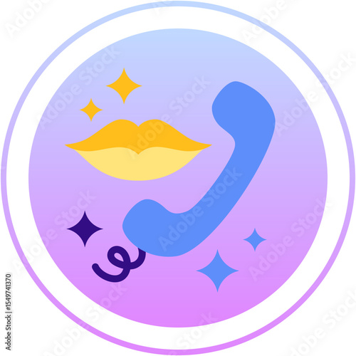 Talk on Phone Icon — Mobile Call & Communication SVG

