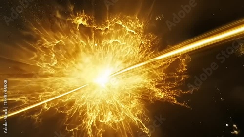 Cosmic Explosion: A Fiery Display of Celestial Energy