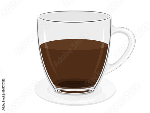 Coffee cup on a white background.
