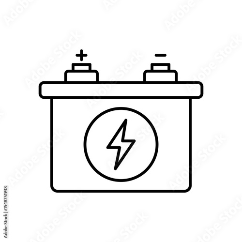 Energy Storage Line Icon