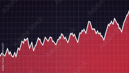 Stock market graph data analysis chart financial investment business trend up and down