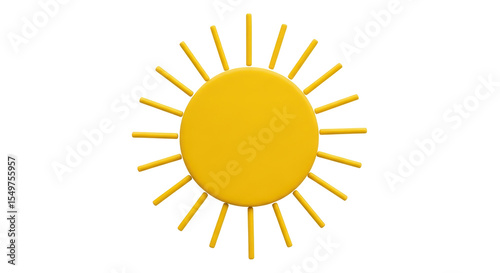 Isolated Yellow Sun