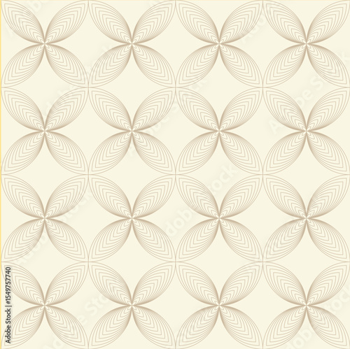 Elegant Beige Floral Pattern Seamless Texture Design for Backgrounds and Prints