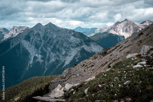 high altitude among the mountain peaks
