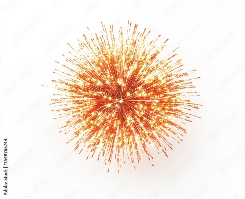 Obraz premium Fiery, orange burst radiating outward