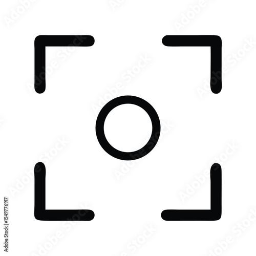Camera Viewfinder Vector Interface, Photography Focus Screen Overlay