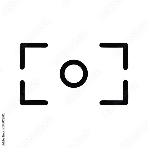 Camera Viewfinder Vector Interface, Photography Focus Screen Overlay